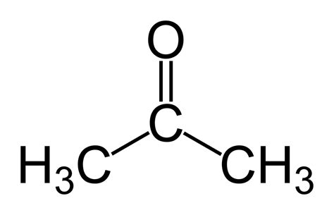 aceton strukturformel